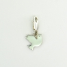 Charms Colombe sur mousqueton 