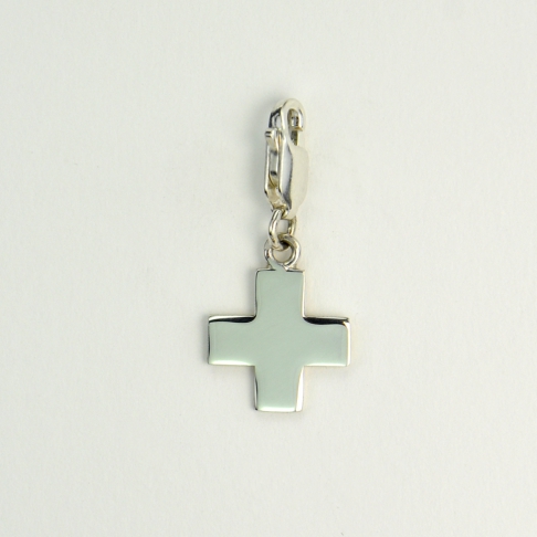 Charms Croix sur mousqueton 