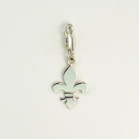 Charms Fleur de lys sur mousqueton 