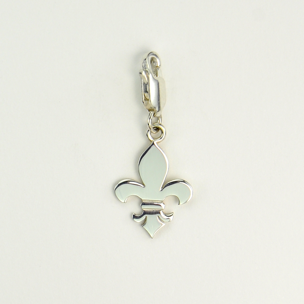 Charms Fleur de lys sur mousqueton 