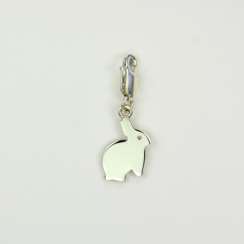 Charms Lapin sur mousqueton 