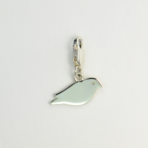 Charms Oiseau sur mousqueton 