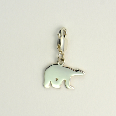 Charms Ours polaire sur mousqueton 