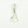 Charms Papillon sur mousqueton 