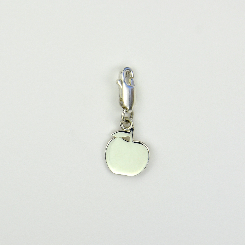 Charms Pomme sur mousqueton 
