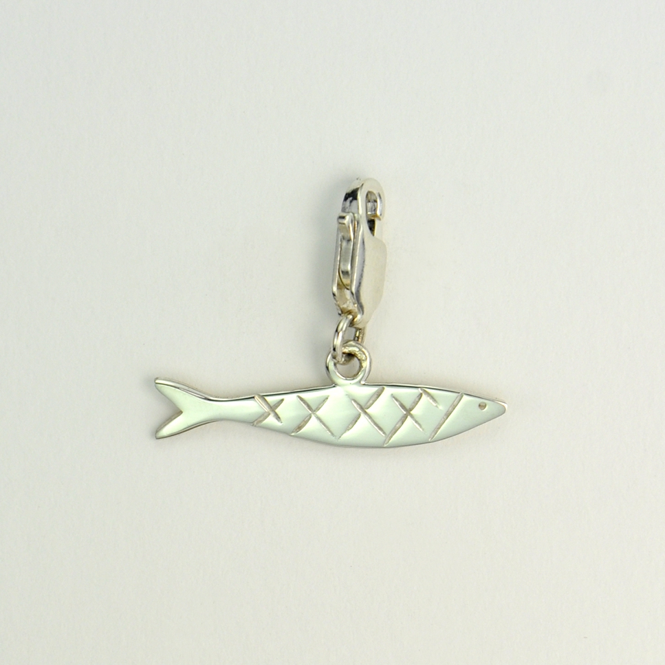 Charms Sardine sur mousqueton 