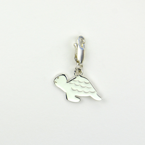 Charms Tortue sur mousqueton 