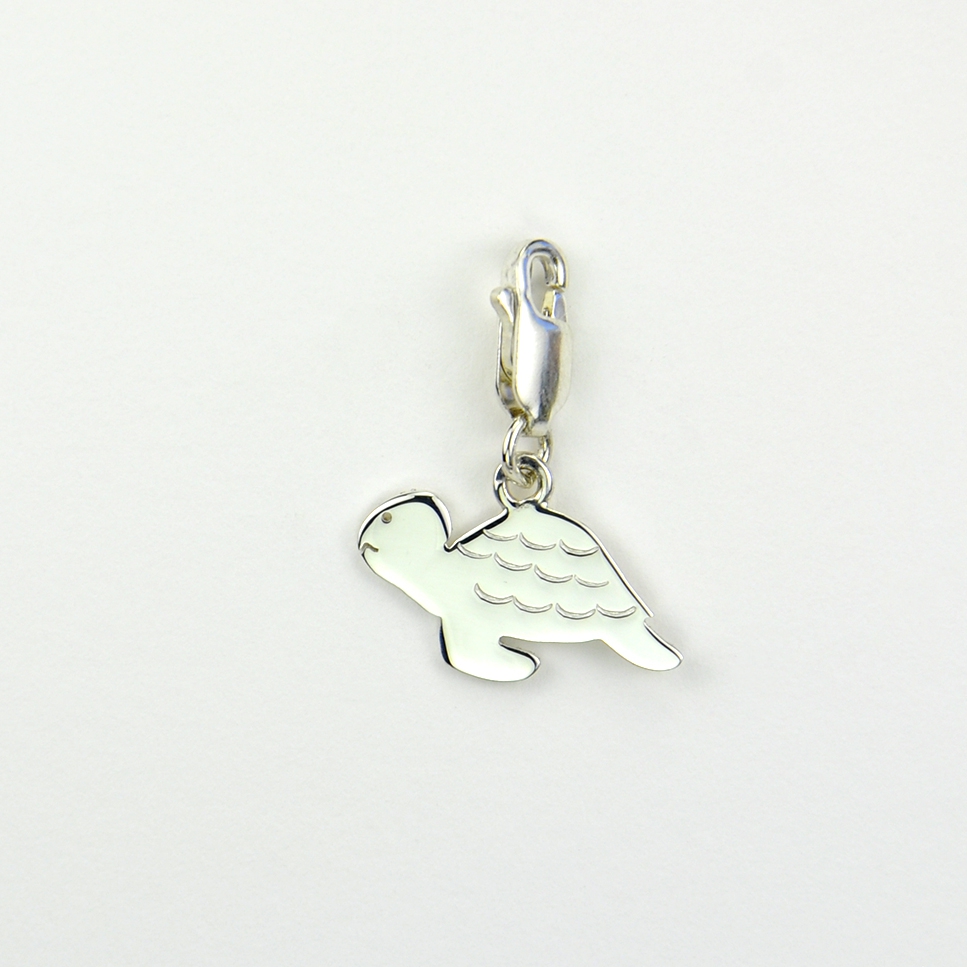 Charms Tortue sur mousqueton 