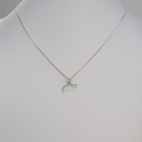 Charms Chat  sur chaîne argent 