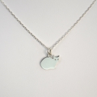 Charms Chat  sur chaîne argent 