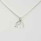 Charms Eléphant sur chaîne argent 