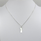 Charms Fille sur chaîne argent 