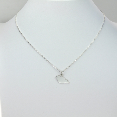 Charms Oiseau sur chaîne argent 