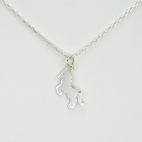 Charms Petit cheval sur chaîne argent 
