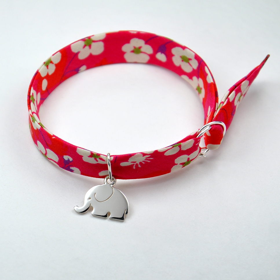 Charms Eléphant sur bracelet Liberty 