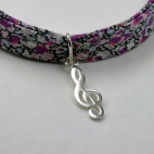 Clef de sol sur bracelet Liberty 