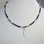 Pendentif Hippocampe sur collier Liberty 