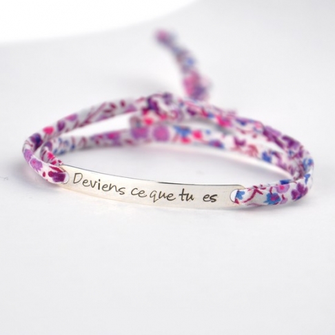 Bracelet message "Deviens ce que tu es"
