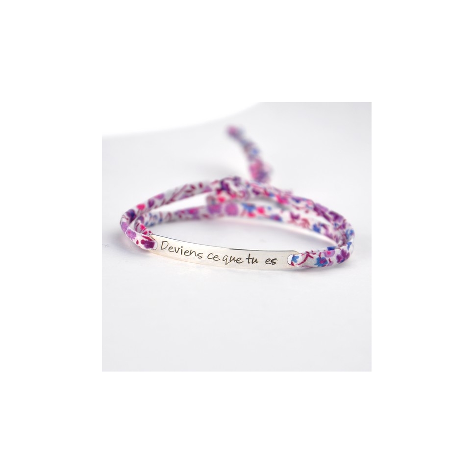 Bracelet message "Deviens ce que tu es"