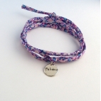 Pastille "Bohème" sur cordon Liberty