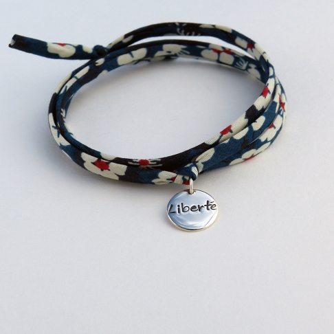 Pastille "Liberté" sur cordon Liberty