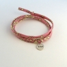 Pastille "Love" sur cordon Liberty