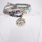 Pastille "Vis tes rêves" sur cordon Liberty