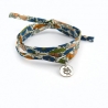 Pastille hibou sur cordon Liberty