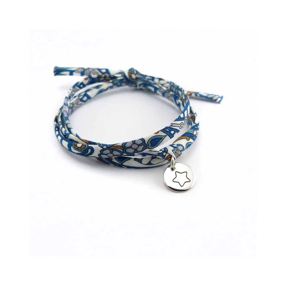 Pastille étoile sur cordon Liberty