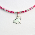 Crapaud sur collier Liberty 