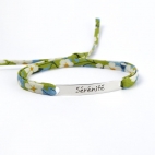 Bracelet message "Sérénité"