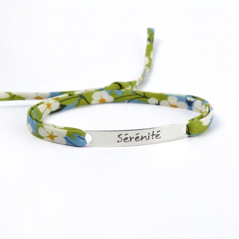 Bracelet message "Sérénité"
