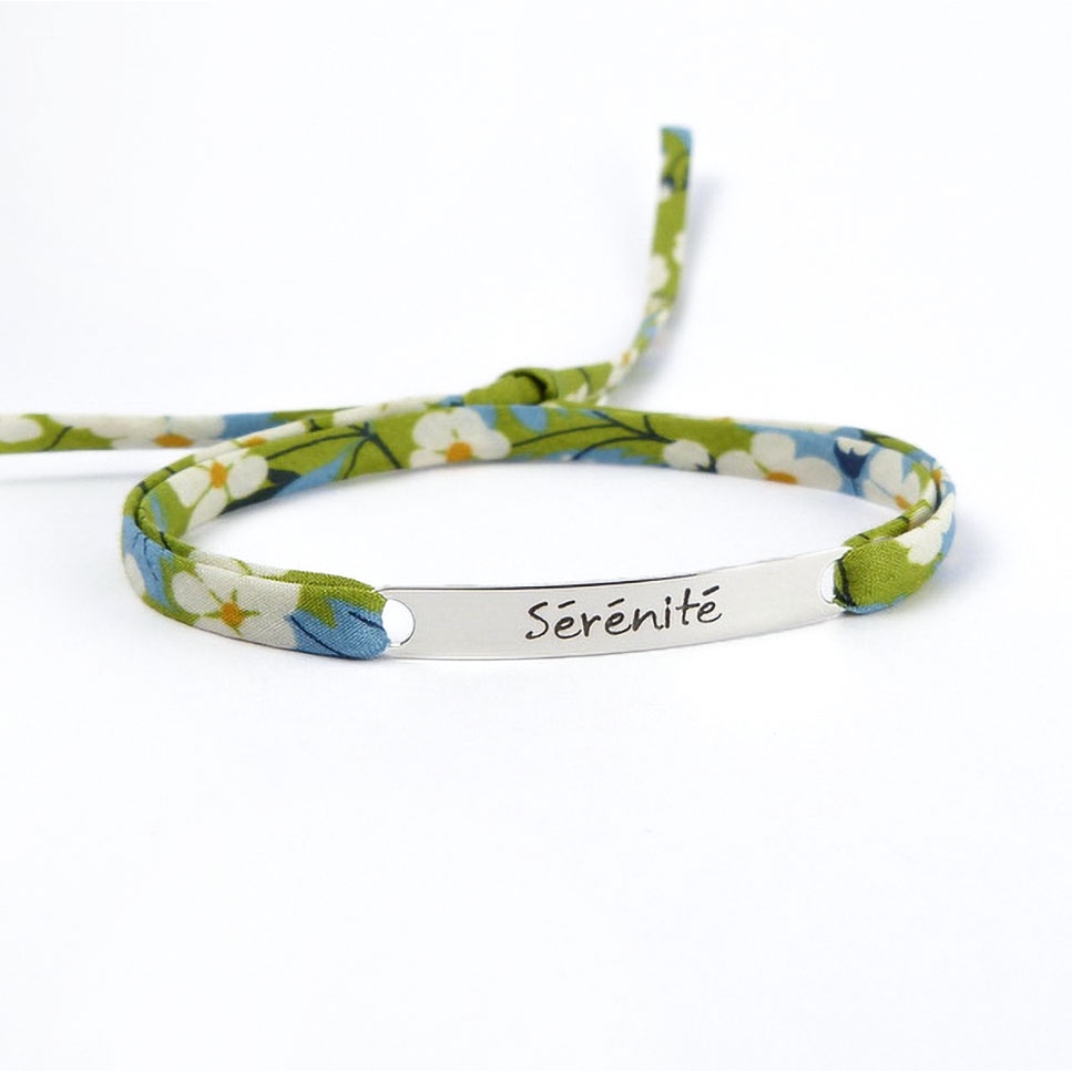 Bracelet message "Sérénité"