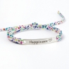 Bracelet message "Happiness"