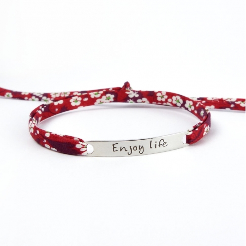 Bracelet message "Enjoy life"