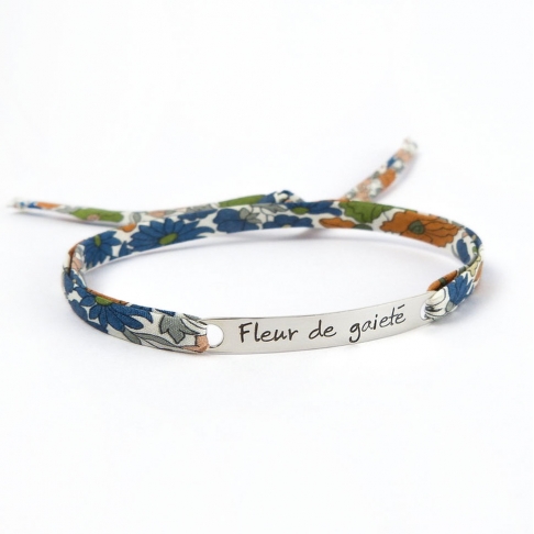 Bracelet message "Fleur de gaieté"