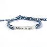 Bracelet message "Believe in you"