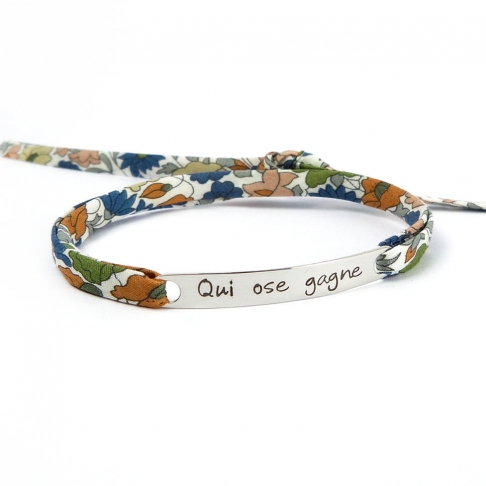 Bracelet message "Qui ose gagne"