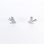 Boucles d'oreille puce Hirondelle
