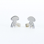 Boucles d'oreille puce Méduse