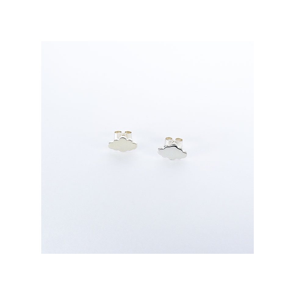 Boucles d'oreilles puce Nuage