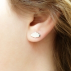 Boucles d'oreilles puce Nuage