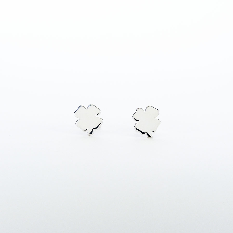 Boucles d'oreilles puce Trèfle