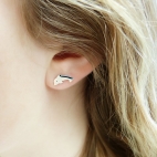 Boucles d'oreilles puce Dauphin