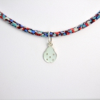 Coccinelle sur collier Liberty 