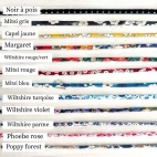 Pastille "Fleur de gaieté" sur cordon Liberty