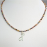 Pendentif Girafe sur collier Liberty 