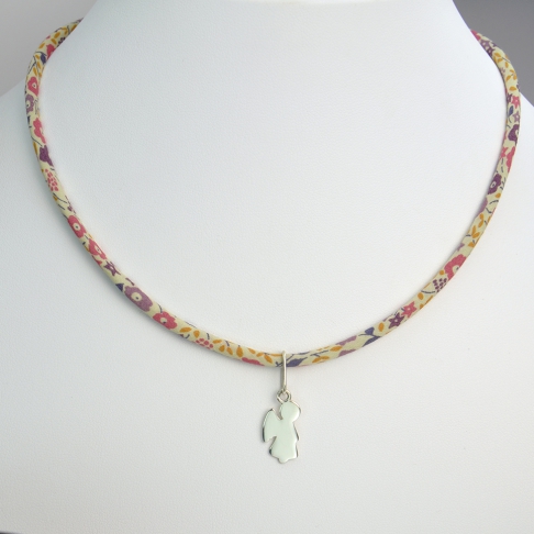 Ange sur collier Liberty 