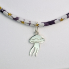 Méduse sur collier Liberty 