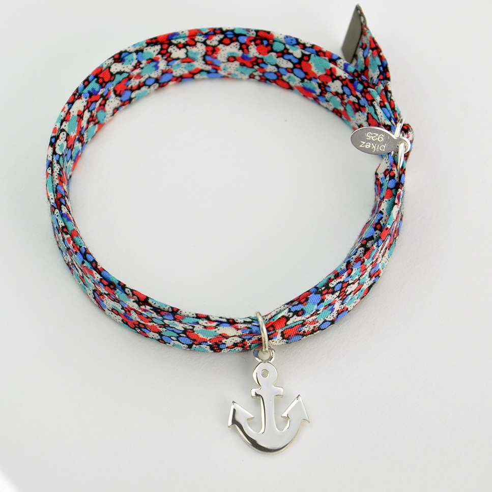 Ancre sur bracelet Liberty 